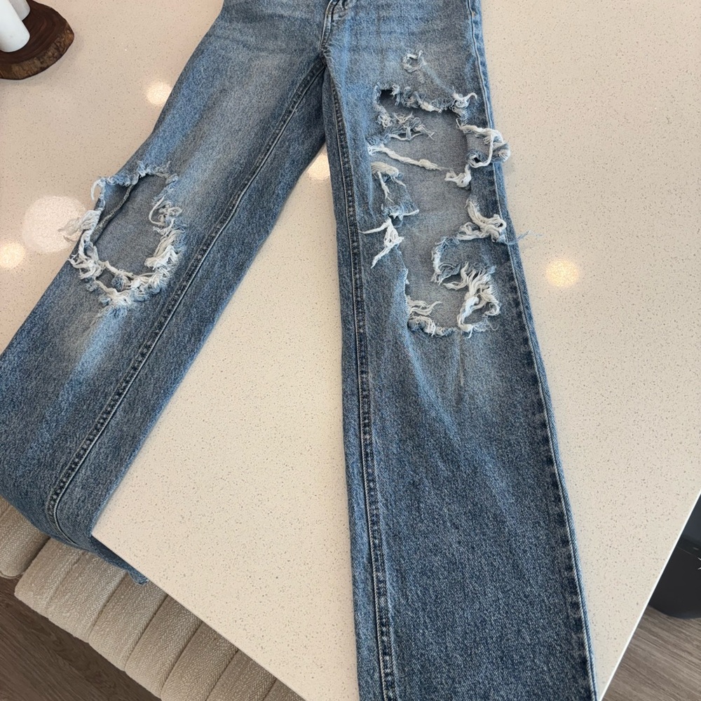 Pacsun Distressed Blue Jeans